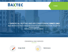 Tablet Screenshot of baxtec.com